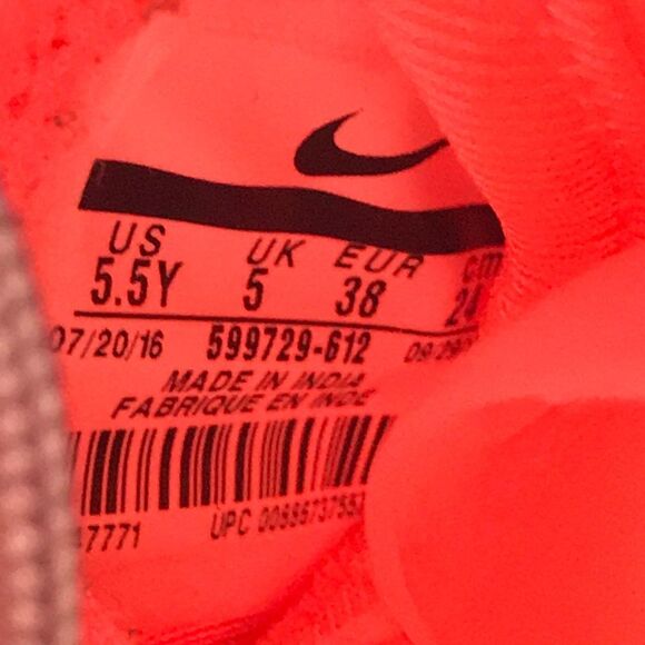 Nike Roshe One GS Athletic Running Shoes 'Lava Glow' 599729-612 Women's Size 7 - Picture 11 of 12